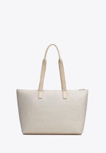 Shopper damski WITTCHEN 102-4Y-400-0 duża torba A4 kremowa