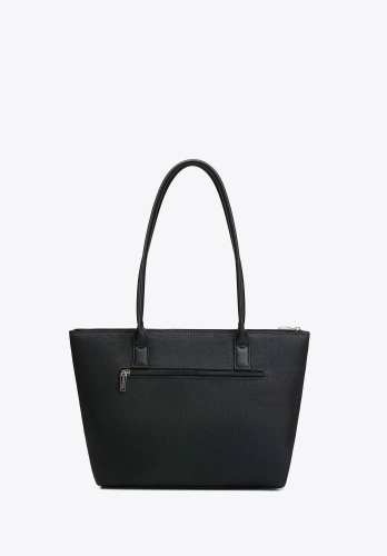 Shopperka damska na ramię WITTCHEN 102-4Y-401-1 czarna torba A4