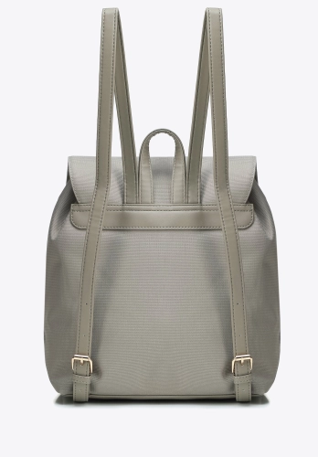 Plecak damski z klapką WITTCHEN 102-4Y-403-8 szary A4