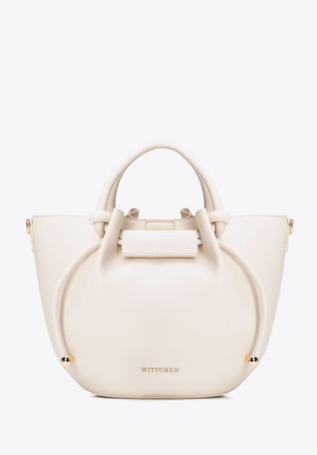 Torebka worek z ekoskóry WITTCHEN 102-4Y-405-0 kremowa