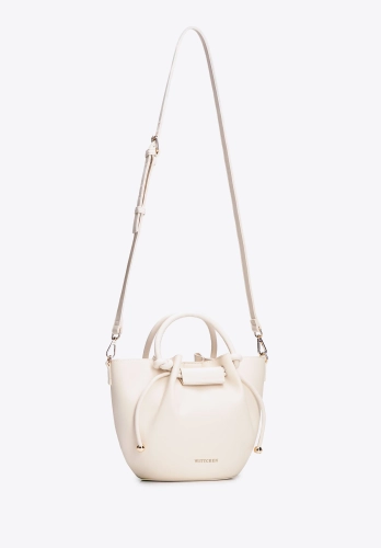 Torebka worek z ekoskóry WITTCHEN 102-4Y-405-0 kremowa