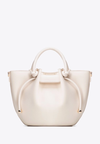 Torebka worek z ekoskóry WITTCHEN 102-4Y-405-0 kremowa