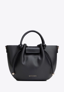 Torebka worek z ekoskóry WITTCHEN 102-4Y-405-1 czarna