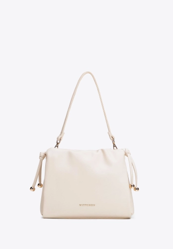 Listonoszka damska z ekoskóry WITTCHEN 102-4Y-406-0 kremowa