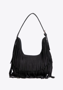 Torebka damska  z frędzlami WITTCHEN 102-4Y-409-1 boho czarna