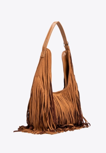 Torebka damska boho z frędzlami WITTCHEN 102-4Y-410-5 duża