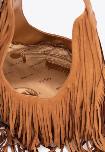 Torebka damska boho z frędzlami WITTCHEN 102-4Y-410-5 duża