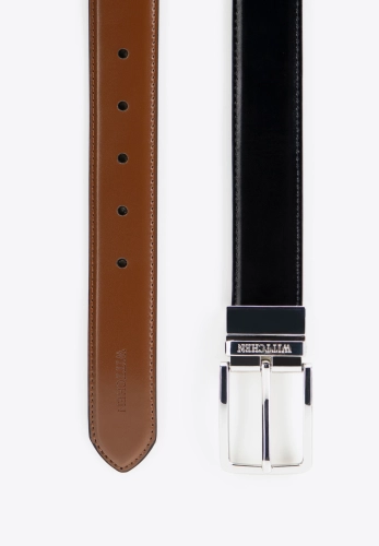 Pasek dwustronny skórzany męski WITTCHEN 102-8M-013-4 brązowo-czarny