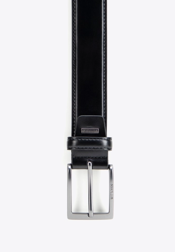 Pasek skórzany męski WITTCHEN 102-8M-014-1 klasyczna klamra czarny