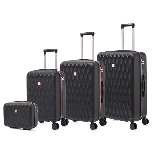 Zestaw walizek twardych 4w1 ABS Semi Line T5722-0 z kosmetyczką