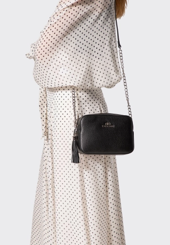 Skórzana listonoszka damska WITTCHEN Elegance 29-4E-014-1S czarna