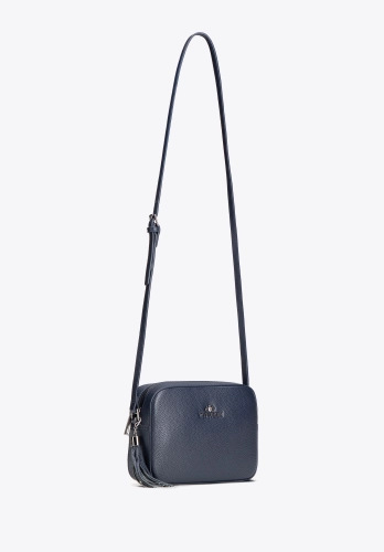 Skórzana listonoszka damska WITTCHEN Elegance 29-4E-014-7 granatowa