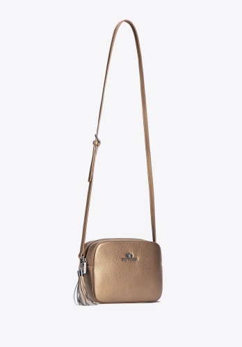 Skórzana listonoszka damska WITTCHEN Elegance 29-4E-014-G złota