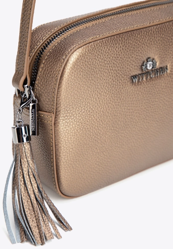 Skórzana listonoszka damska WITTCHEN Elegance 29-4E-014-G złota