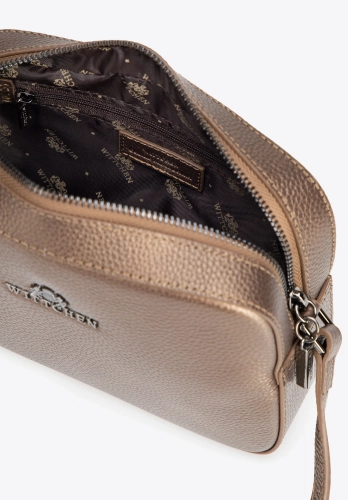 Skórzana listonoszka damska WITTCHEN Elegance 29-4E-014-G złota