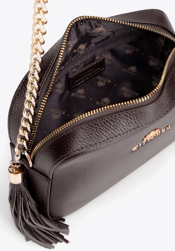 Skórzana listonoszka damska na łańcuszku WITTCHEN 29-4E-015-4