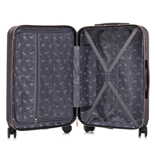 Średnia walizka ABS 24” Semi Line T5722-3 wytrzymała 64l