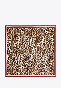 Jedwabna chusta  damska WITTCHEN 103-7D-S02-X3 elegancka panterka