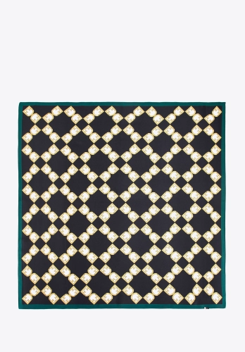 Jedwabna chusta damska WITTCHEN 103-7D-S02-X5 geometryczna elegancka