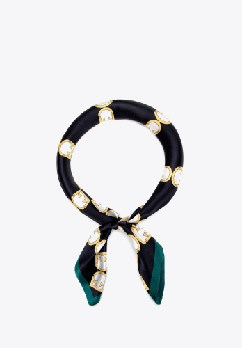 Jedwabna chusta damska WITTCHEN 103-7D-S02-X5 geometryczna elegancka