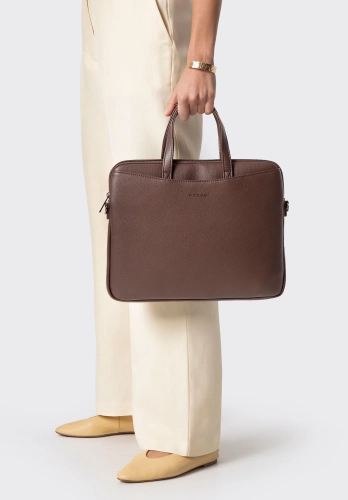Brązowa torba na laptopa 13"/14" WITTCHEN 102-3P-921-4 ekoskóra