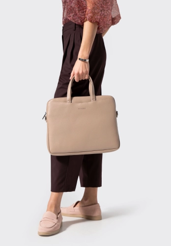 Beżowa torba na laptopa 13"/14" WITTCHEN 102-3P-921-9 ekoskóra