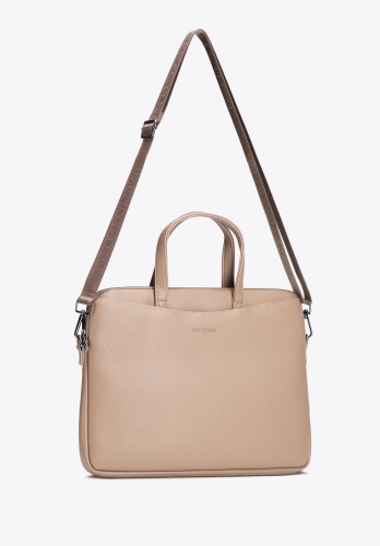 Beżowa torba na laptopa 13"/14" WITTCHEN 102-3P-921-9 ekoskóra