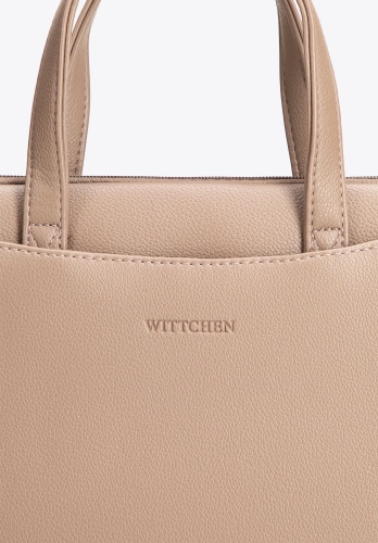 Beżowa torba na laptopa 13"/14" WITTCHEN 102-3P-921-9 ekoskóra