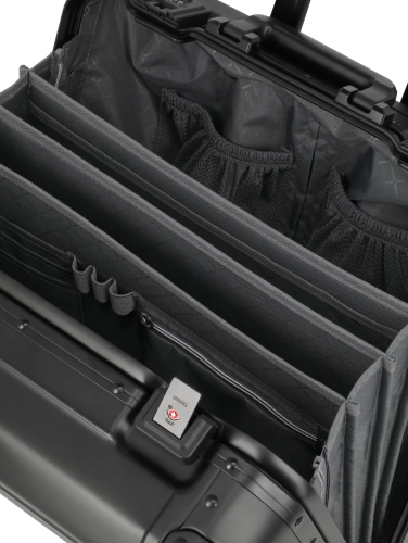Aluminiowa walizka biznesowa TRAVELITE Next 079813-01 zamek TSA