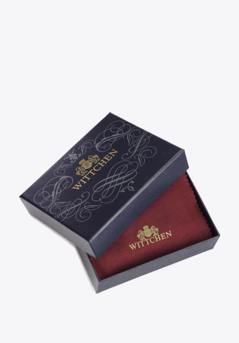 Eleganckie granatowe pudełko z logo WITTCHEN