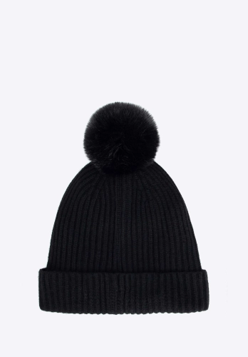 Damska czapka zimowa WITTCHEN 103-HF-009-0 z pomponem