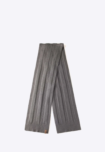Szary szalik męski WITTCHEN prążkowany splot