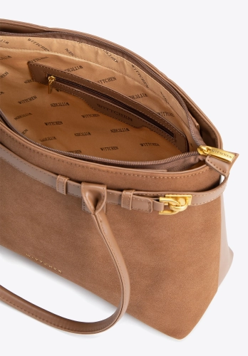 Jasno brązowa torebka shopper na ramię WITTCHEN 104-4Y-508-5