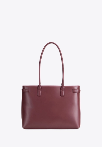Bordowa torebka shopper na ramię WITTCHEN 104-4Y-508-3